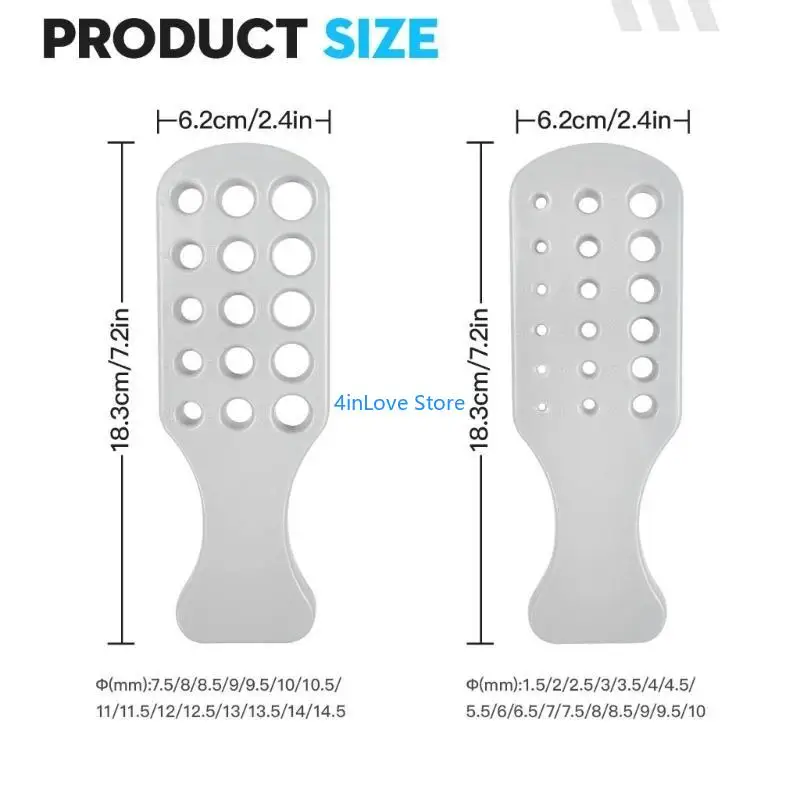 T4MD 2pcs/Set Plastikdraht -Drawplate Metallnetz -Ziehplatte Schmuckwerkzeuge für Halskette