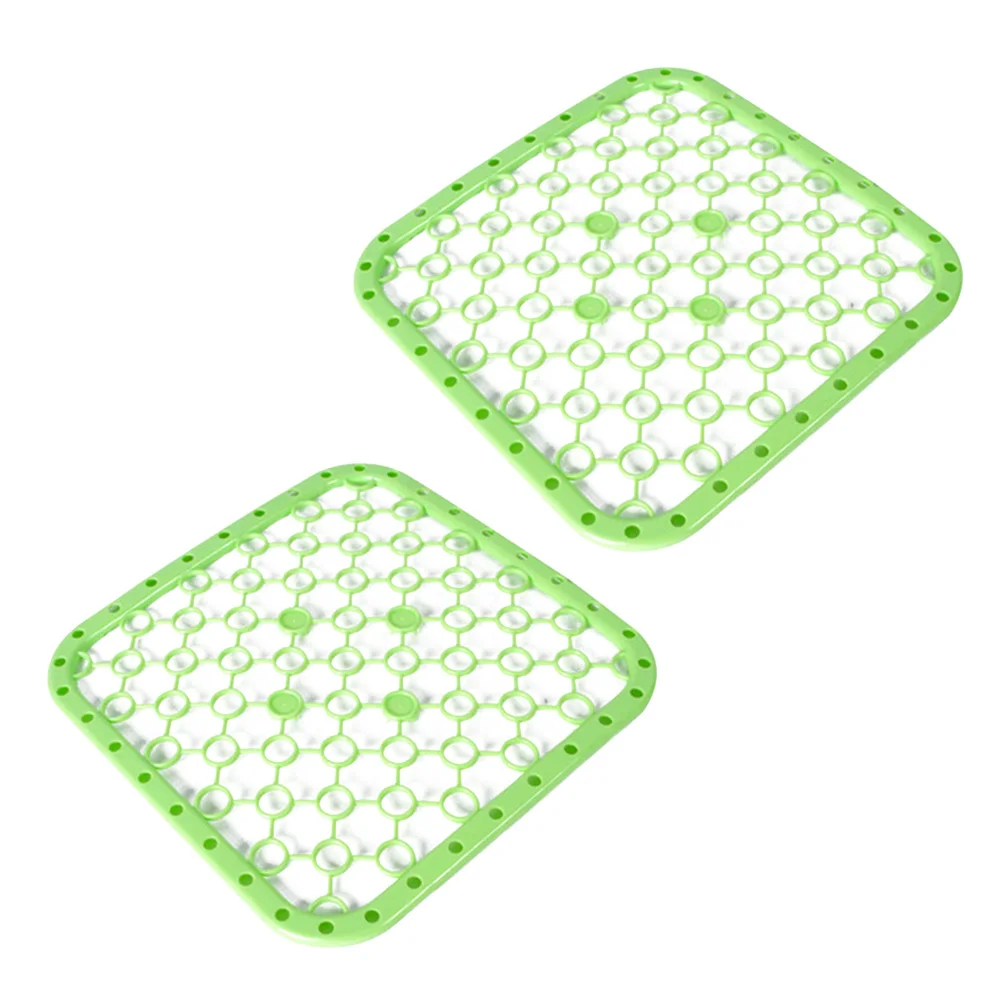 

2 Pcs Draining Mat Kitchen Pads Drying Fruits and Vegetables Non-slip Dish Veggie