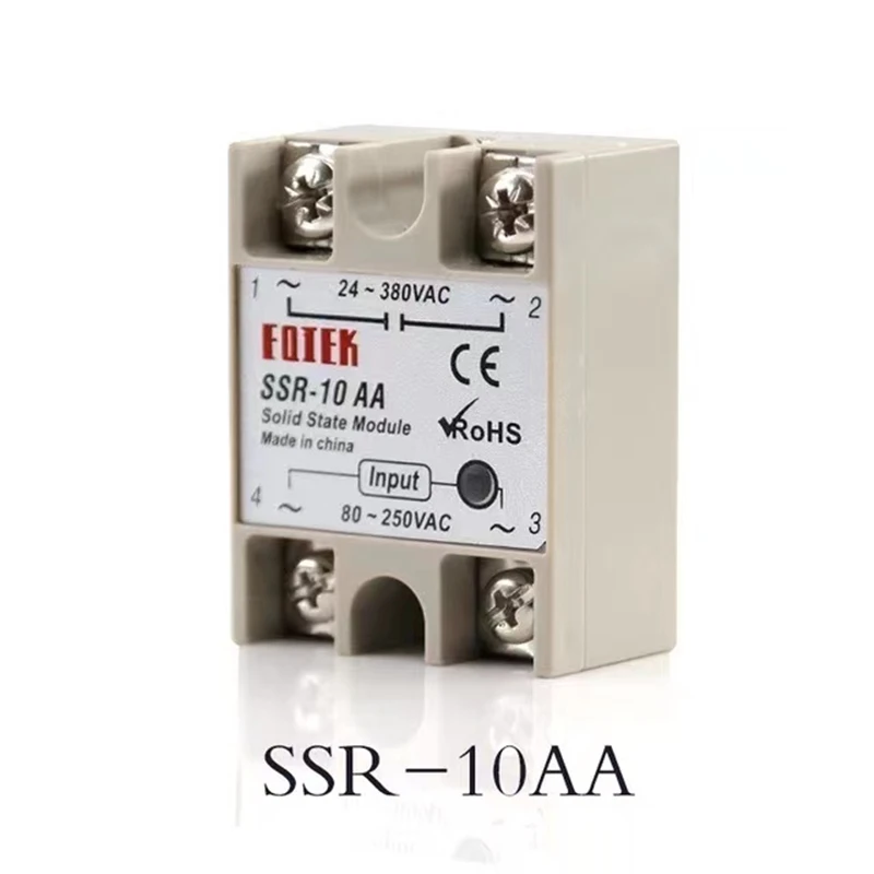 Solid State Relay SSR-10AA SSR-25AA SSR-40AA SSR-60AA Controlled AC Module 80-250V Input AC 24-380V AC Output High Quality。