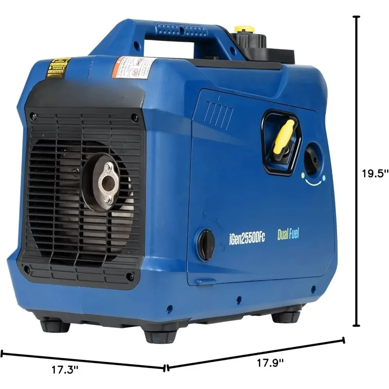 

【Best-selling】Super Quiet & Lightweight Portable Inverter Generator, RV Ready 30A Outlet, and Propane Powered