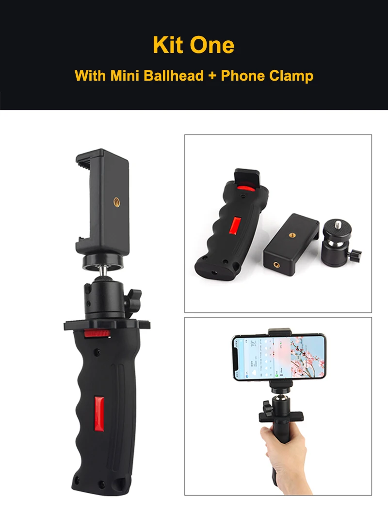Kamera Griff Grip Universal Breite Plattform Pistol Grip mit 1/4 "Schraube für Telefon Canon Nikon Sony SLR DSLR DC kameras – Detail 4