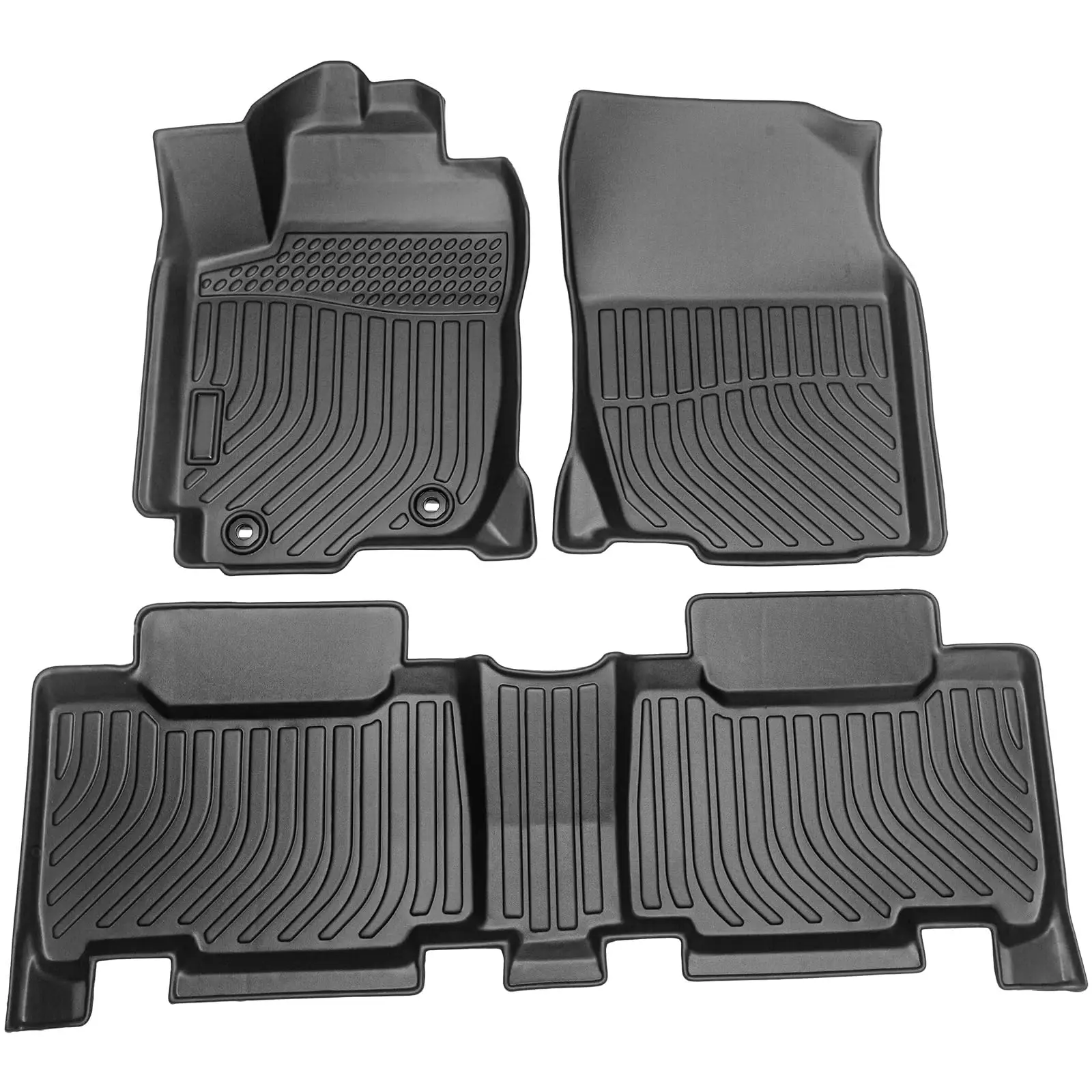 

Custom Fit All Weather TPE Rubber Car Floor Mats For 2012-2018 Ford Focus Front And Rear 4pcs Black