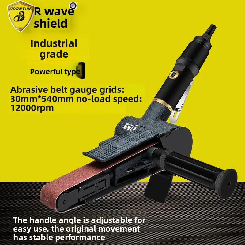 Wave Shield 30mm Pneumatic Belt Sander, Ring Belt Sanding Machine, Ring Sandpaper Machine, Sanding Machine, Cloth Sanding Machine Bd-0094