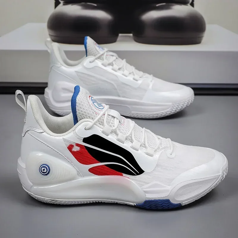 Basketball Shoes for Men 2024 Spring and Summer Non-slip Wear-resistant Sports Shoes Outdoor Training Shoes Shock Absorption