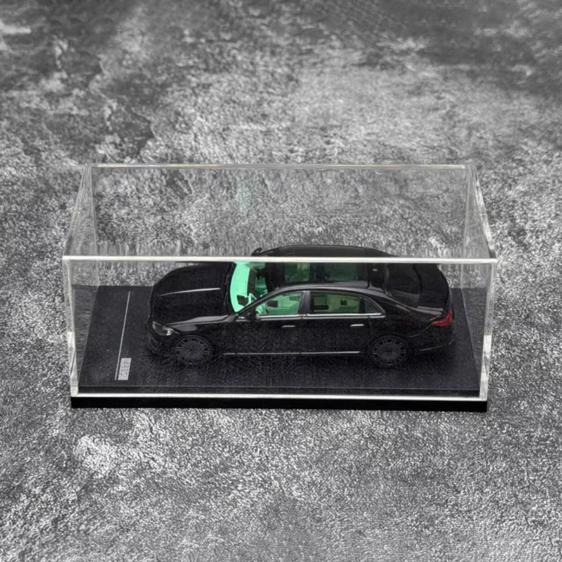 AR box1:64 S850 تحفة 2023 سبج نموذج سيارة سوداء #5