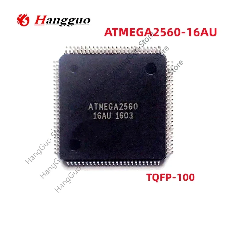 2pcs/Lots  Brand   new original    ATMEGA2560-16AU ATMEGA2560 TQFP-100 IC Chip