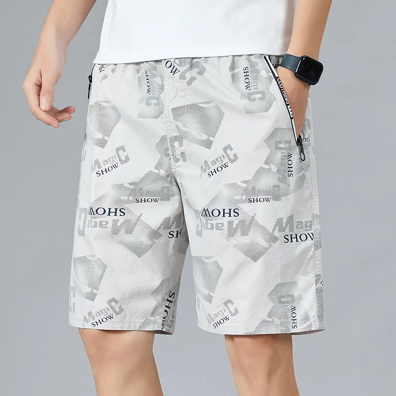 Plus Size Herren Kurze Hosen Print Badeanzug Casual Shorts Hochwertige Strandbadebekleidung Schnell
