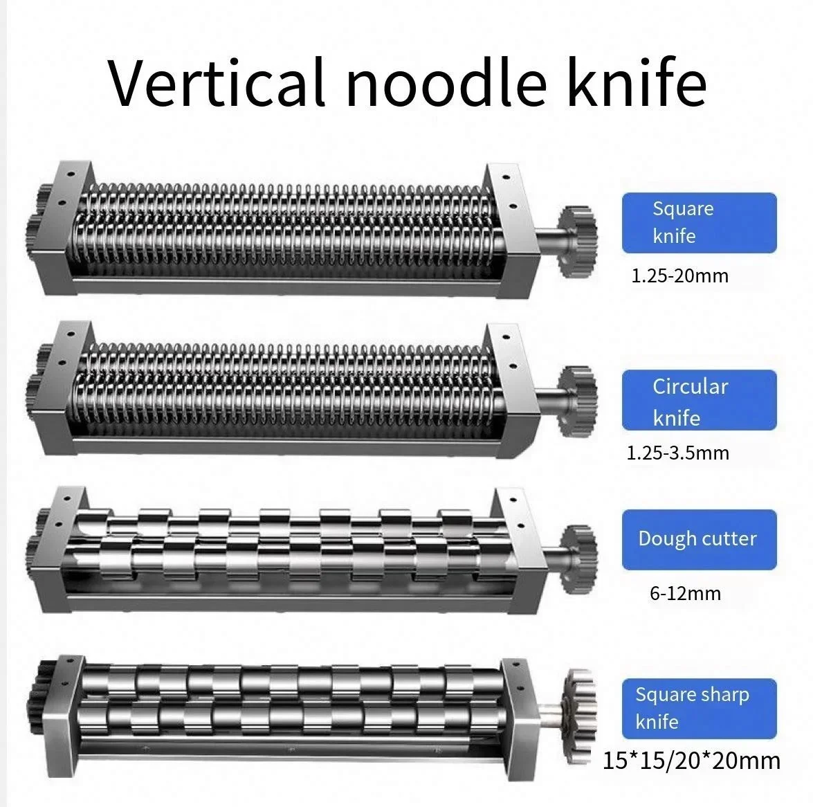 Commercial machine accessories Noodle slitter 3-5mm round noodle cutter