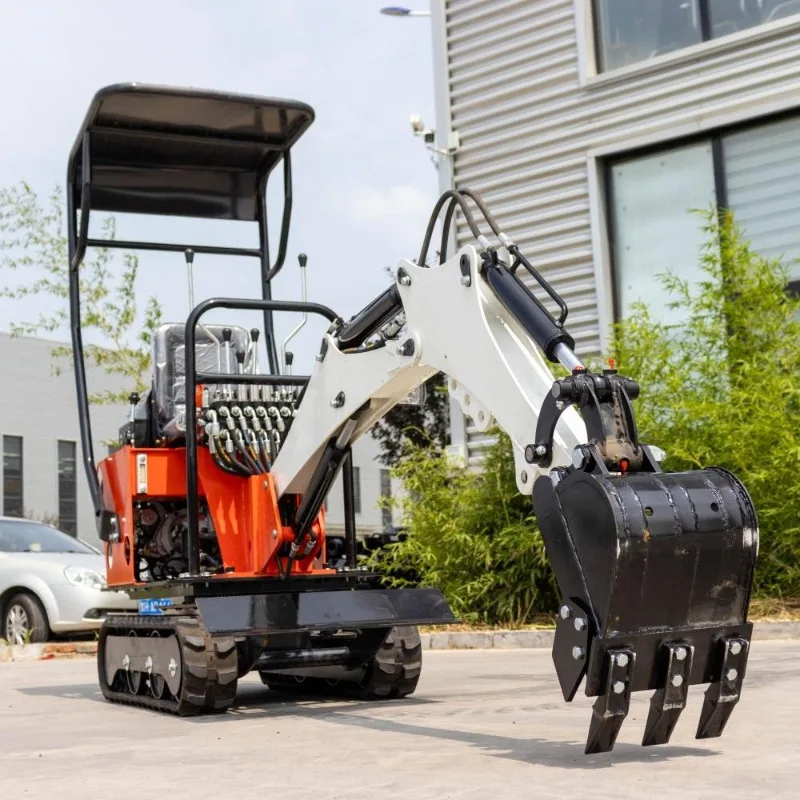 Factory Supply 0.8Ton Mini Crawler Hydraulic Ditching Machine Small Farm Land Digging Equipment Agricultural Trenching Gear