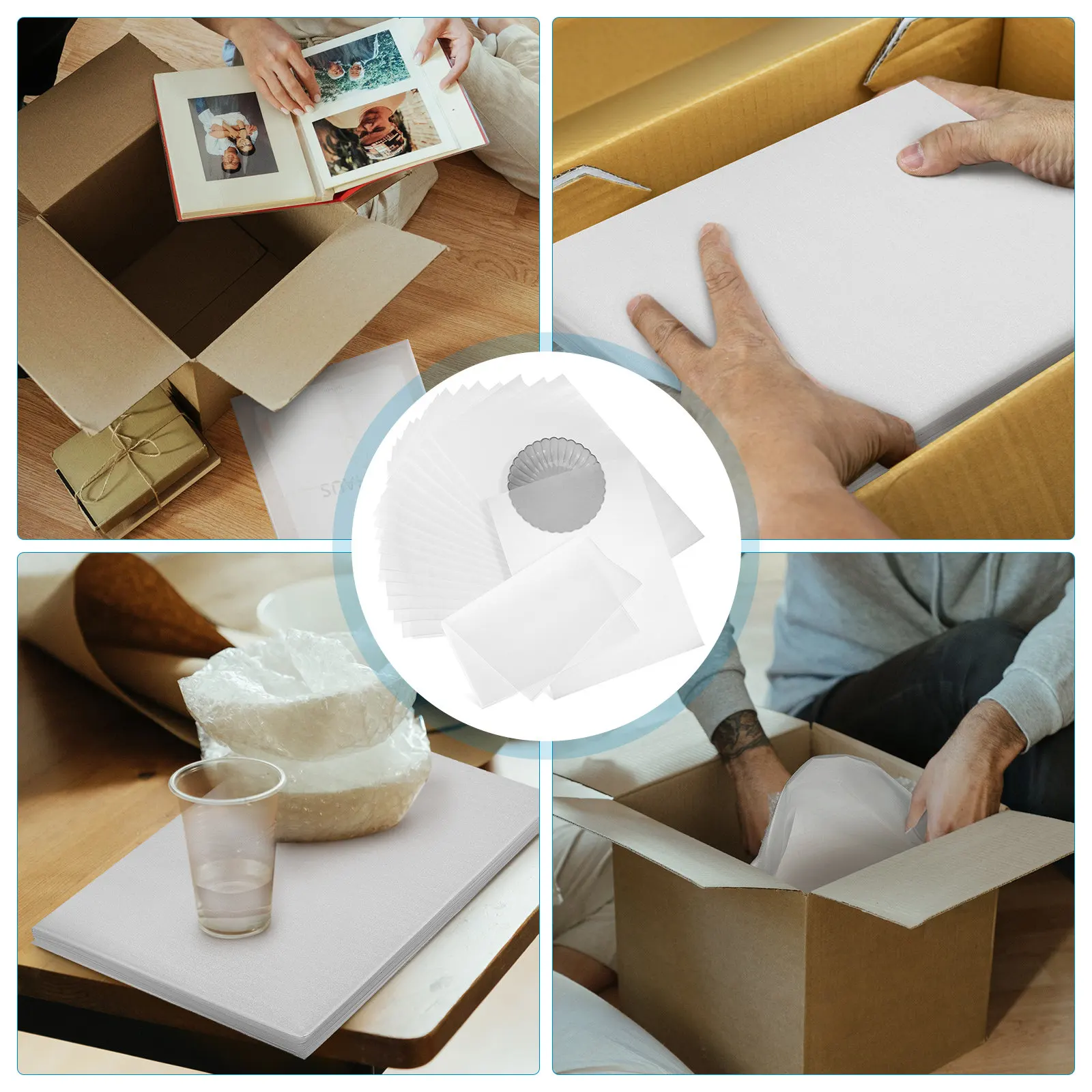 100Pcs Pearl Cotton Foam Pouches Large Capacity Cushion Pouches Packing Foam Sheets Moving Supplies Fragile Items Wraps