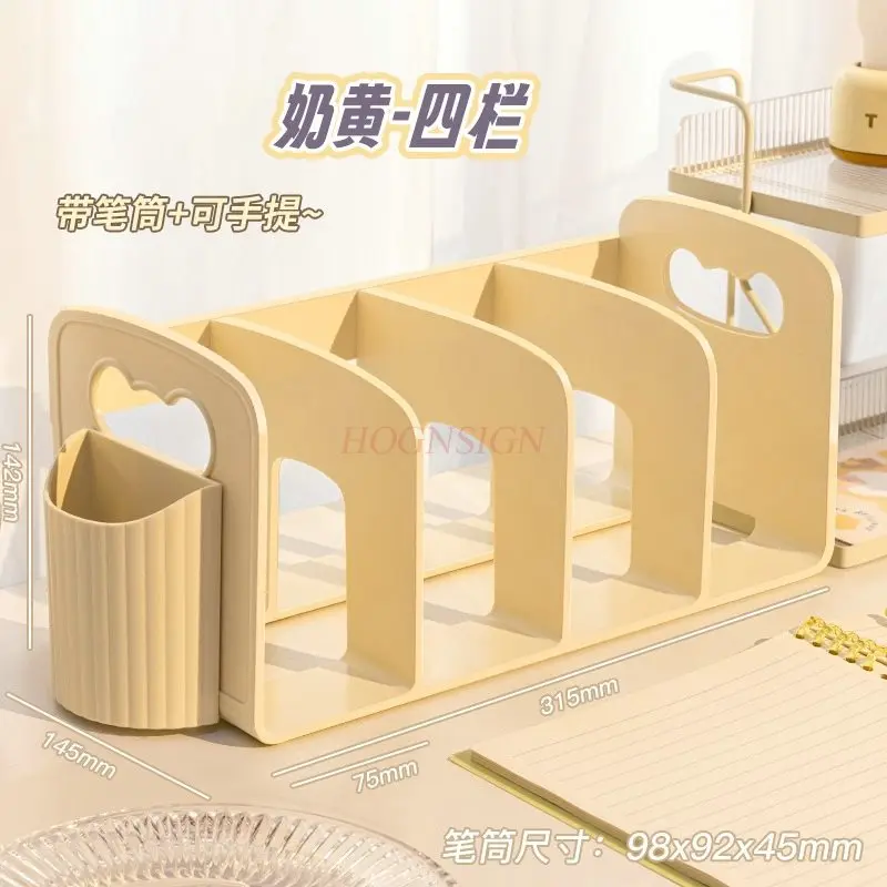 

1 шт. стеллаж для хранения книг, подставка для студенческих книг, письменный стол, многослойный офис, четыре отделения, детская полка для хранения, зажим для файлов книг