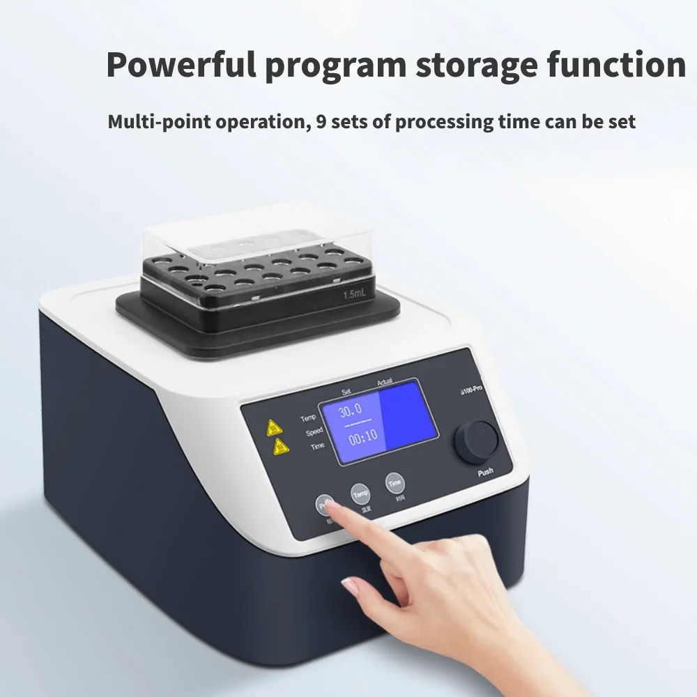 

HC110-Pro Laboratory Sample Mixer cell thawing Plasma Gel Biofiller Machine Heating Cooling PPP PCR Dry Bath Incubator