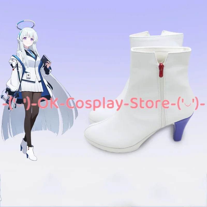 [Personalizzato] Gioco Blu Archivio Ushio Noa Scarpe Cosplay Anime Gioco di ruolo Puntelli Halloween Carnevale Festa Festa Stivali in pelle PU