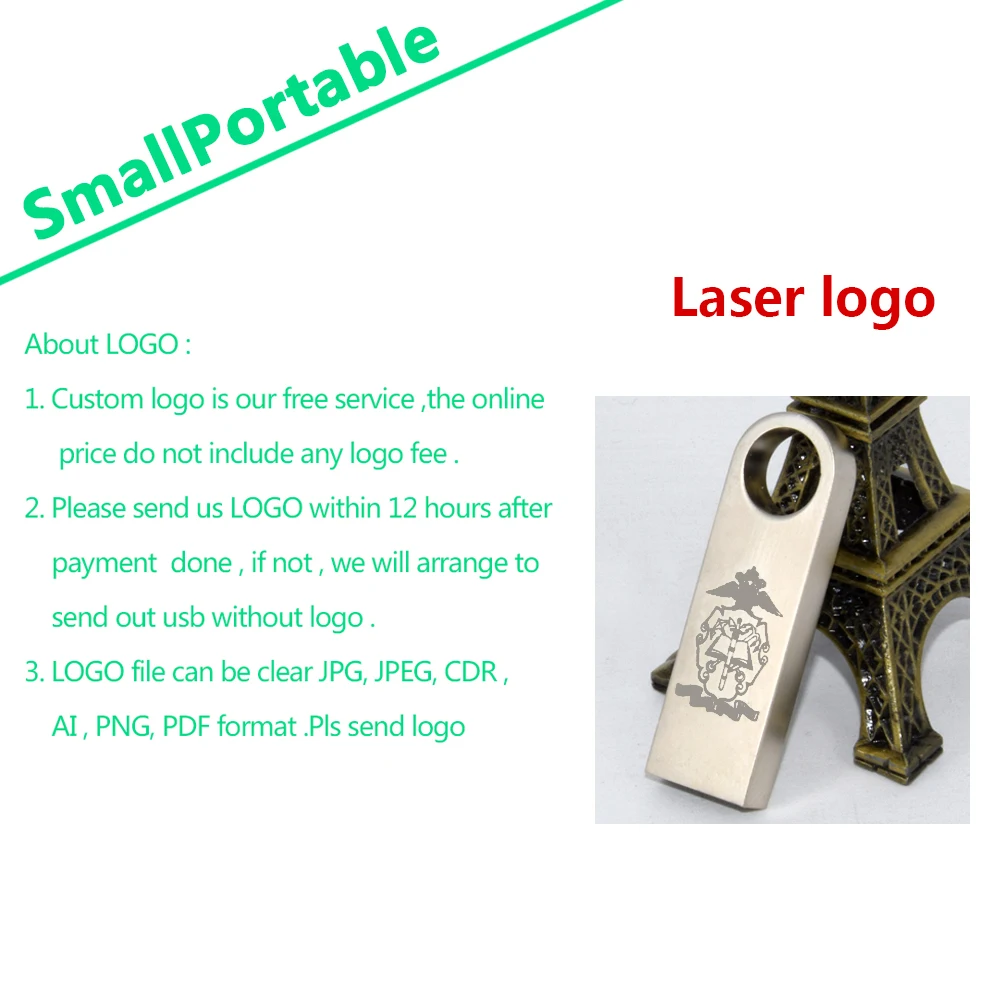 50/100 SZT. Pendrive'y Metalowe z Własnym Logo Gratis, 64GB, Logo Gratis, Czarne 32GB, Pendrive 16GB, Pamięć USB 8GB 4GB