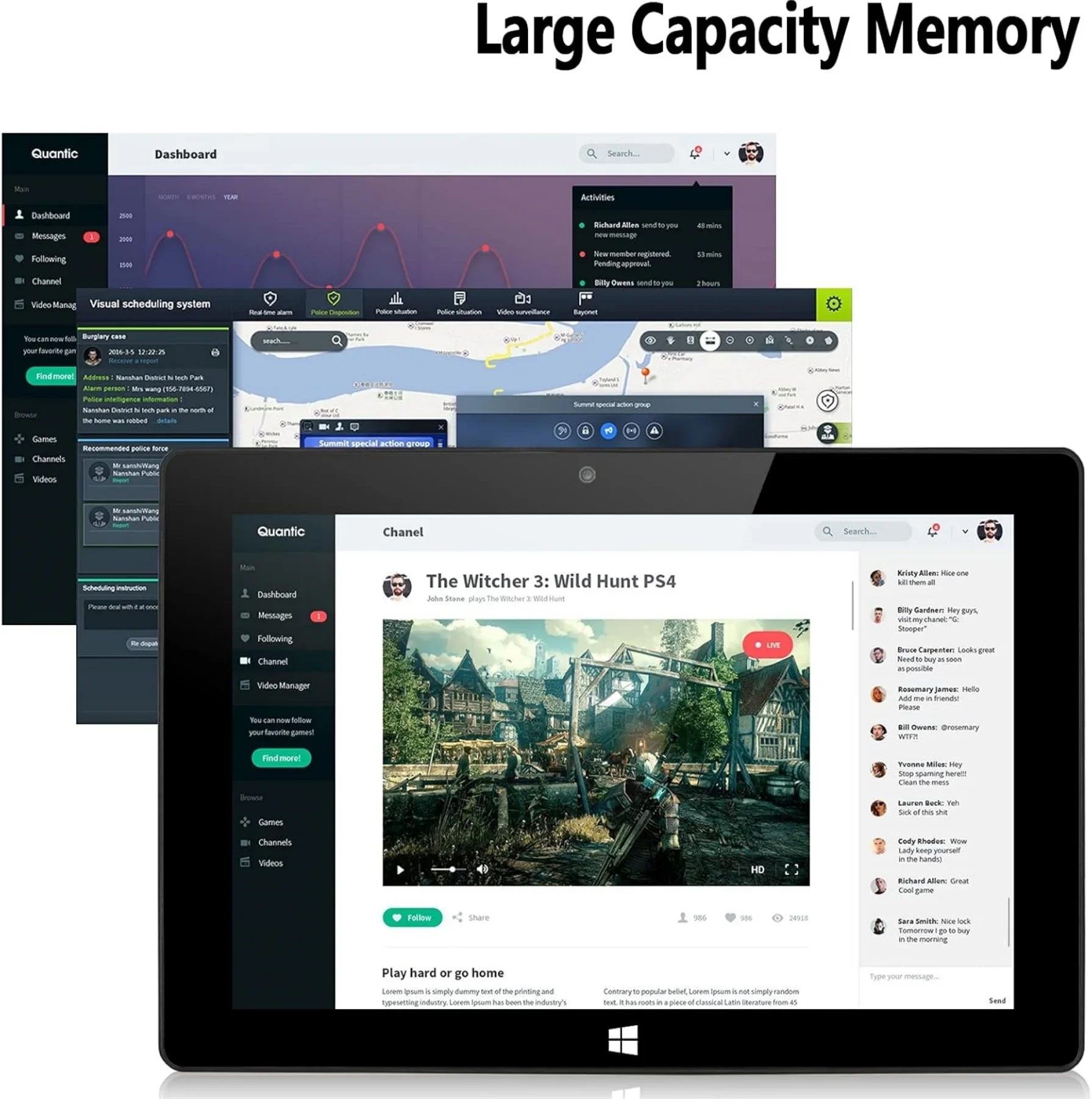 Tableta portátil Windows 10 de 10,1 pulgadas, 8GB DDR3-RAM, 128GB, EMMC, 1920x1200IPS, 64 bits, Intel Atom x5-Z8350, 1 puerto USB 3,0, HDMI, cámara Dual