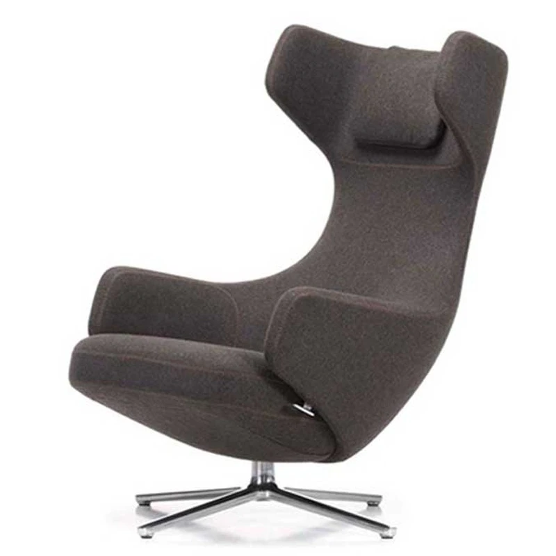 Simple sales department bedroom fiberglass rotating leisure negotiation chair