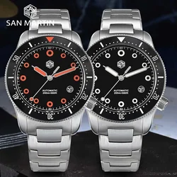 San Martin Original 2024 New Men Diver Automatic Watch 39.5mm YN55 Luxury Mechanical Watches Sapphire Waterproof 200M Luminous