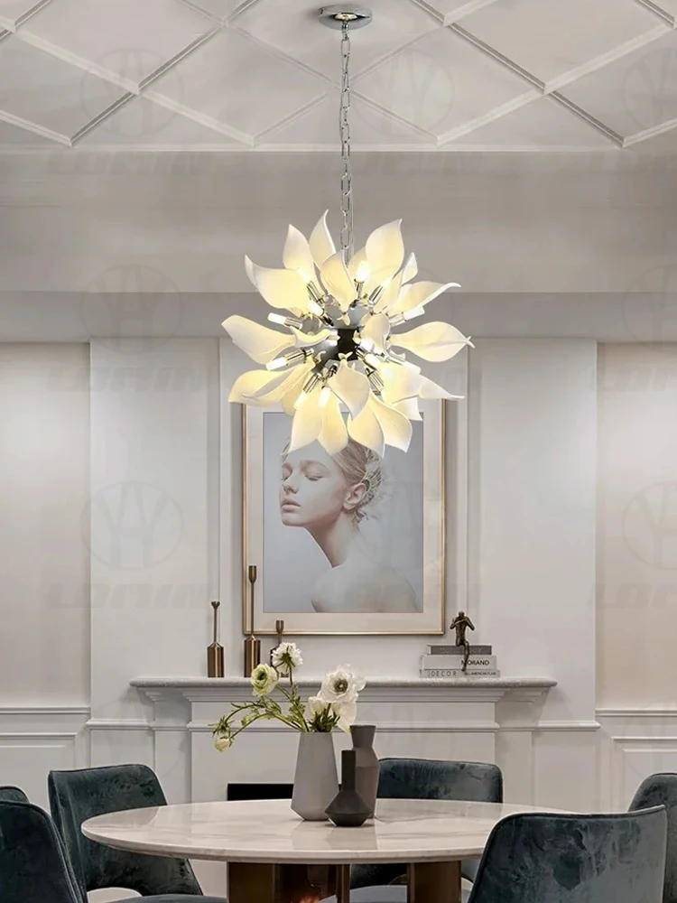 

Modern Chandelier Petals Led Chandelier Living Room Ceiling Lamp Dining Room Bedroom Ceiling Lighting Home Decoration