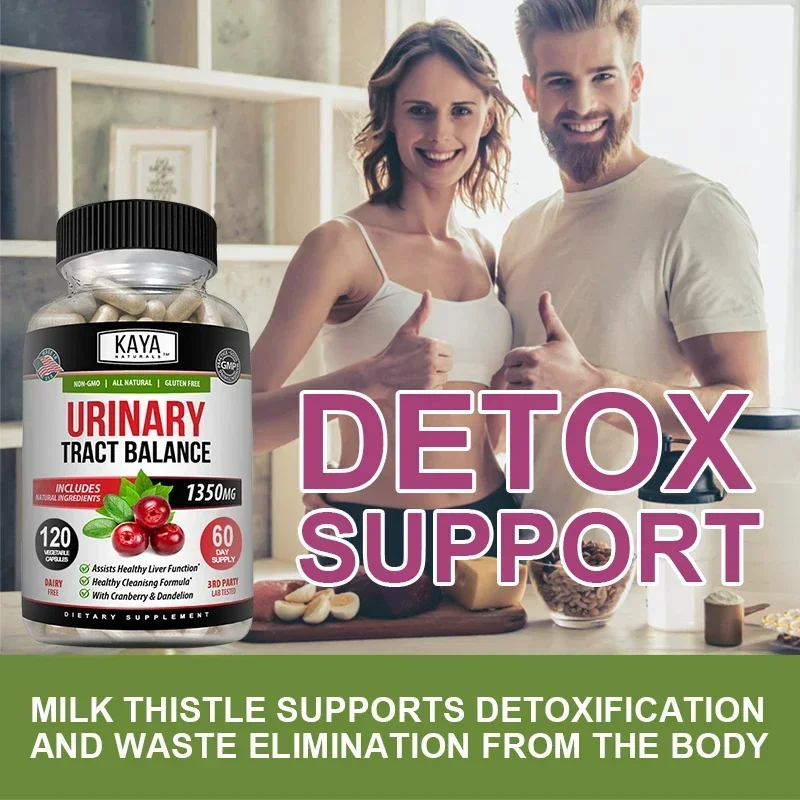 Urinary Tract Balance - D-Mannose, Cranberry - 120 Veggie Capsules 1350 mg Pure, Potent, Gut Cleansing, Healthy Liver Function