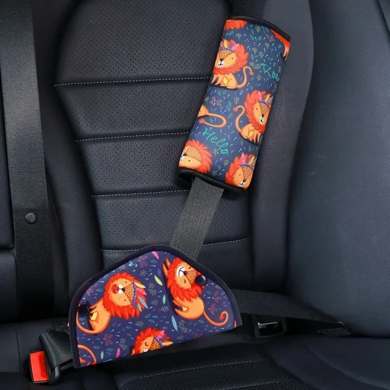 Car Seat Belt Adjustment Holder Seatbelt Padding Cover for Baby Child Kids Anti-Neck Safety Shoulder Positioner Shoulder Pad Kit