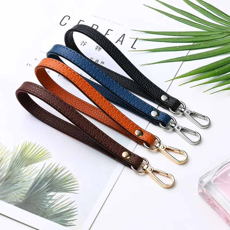 Tasche Handgelenk Strap Weiche Tragbare PU Leder Tasche Strap Griffe Frauen Kupplung Tasche Strap Solide Griff Geldbörse Tasche Gürtel Ersatz Strap