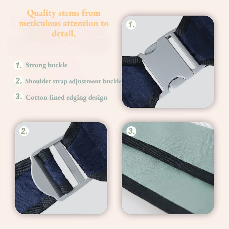 حمالة أطفال قابلة للتعديل، حمالة حلقية متعددة الوظائف للرضع لملحقات حاملة الأطفال الصغار، منشفة أطفال أمامية للحمل #3