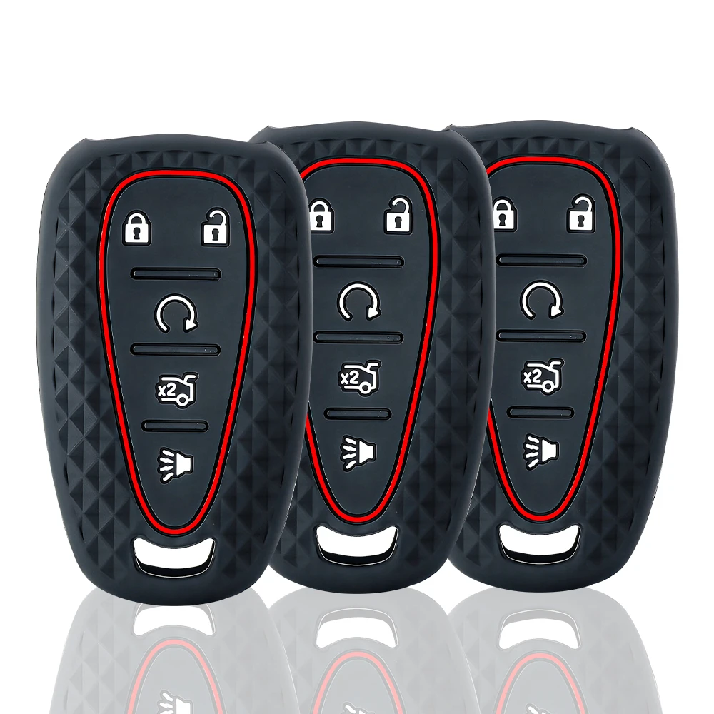 Funda de Silicona para Llaves de Coche Chevrolet Malibu, Blazer, Traverse, Seeker, Onix, Equino, Volt, Bolt, Trax, Orlando, Cruze, Spark, Sonic, Camaro