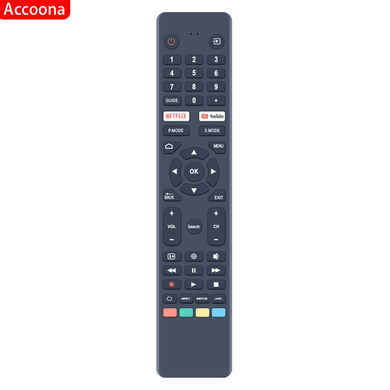 التحكم عن بعد ل VEON الذكية 4K UHD LED HDTV أندرويد RC-NZ التلفزيون دون صوت