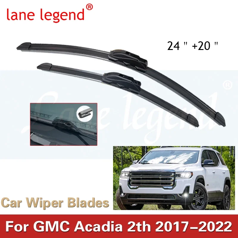 

Car Front Wiper Blade For GMC Acadia 2th 2017 2018 2019 2020 2021 2022 Windscreen Windshield Wipers Windows Accessories Windows