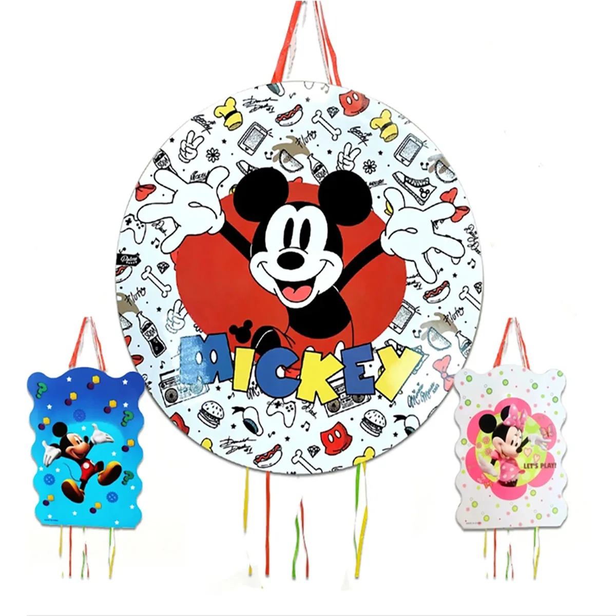 

Disney Mickey Minnie Mouse Pinatas Birthday Party Decoration 1pcs/lot Piñata Party Girls Kids Favors DIY Pinata Toys Custom