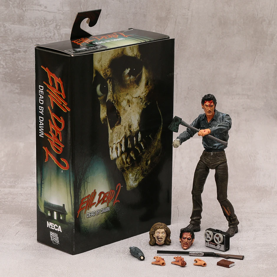 NECA Evil Dead 2 Dead By Dawn Ultimate Ash Action Figurine Collectible Model Toy Halloween Horror Move Figure