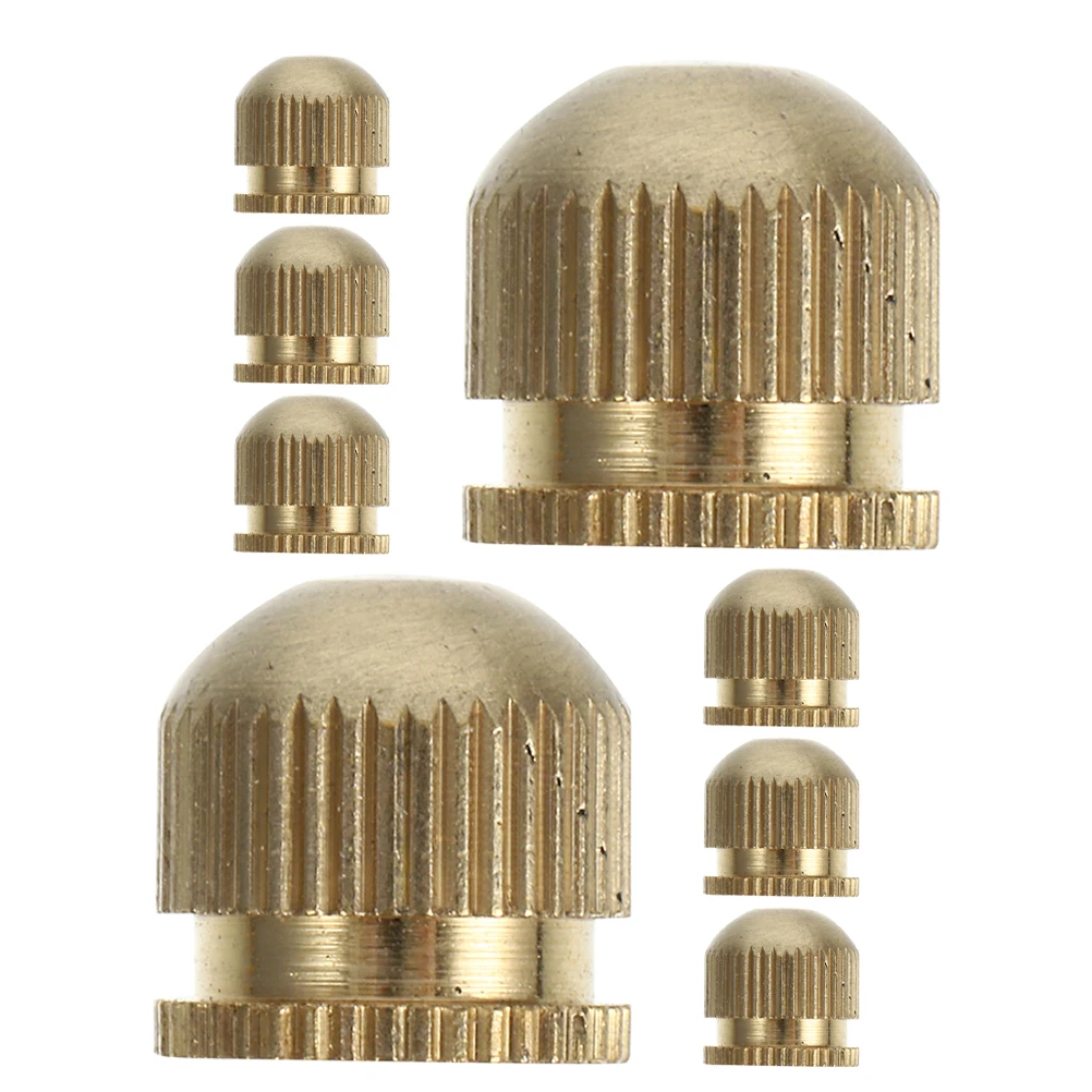 

8Pcs Decorative Cap Nuts Brass Finish for Lamp Fixture Hardware Easy Install Ceiling Light Cover Replacement Parts