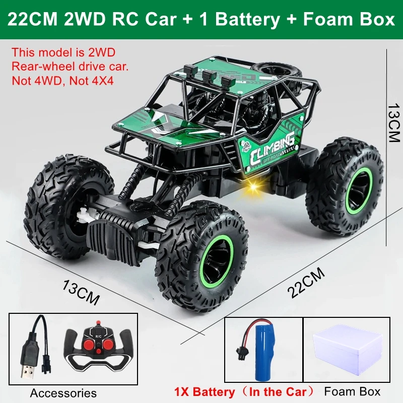 Oike RC Auto Afstandsbediening Klimvoertuig Buiten All Terrain Off-road Vrachtwagens 4WD Racing Drift Cars Speelgoedcadeau voor kinderen Volwassenen - afbeelding 1