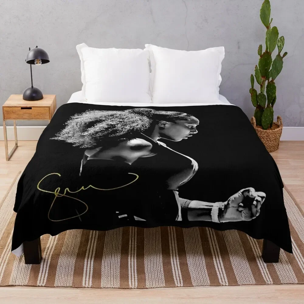 

Serena Williams Fitted Scoop Throw Blanket heavy to sleep Bed linens sofa bed Moving Blankets