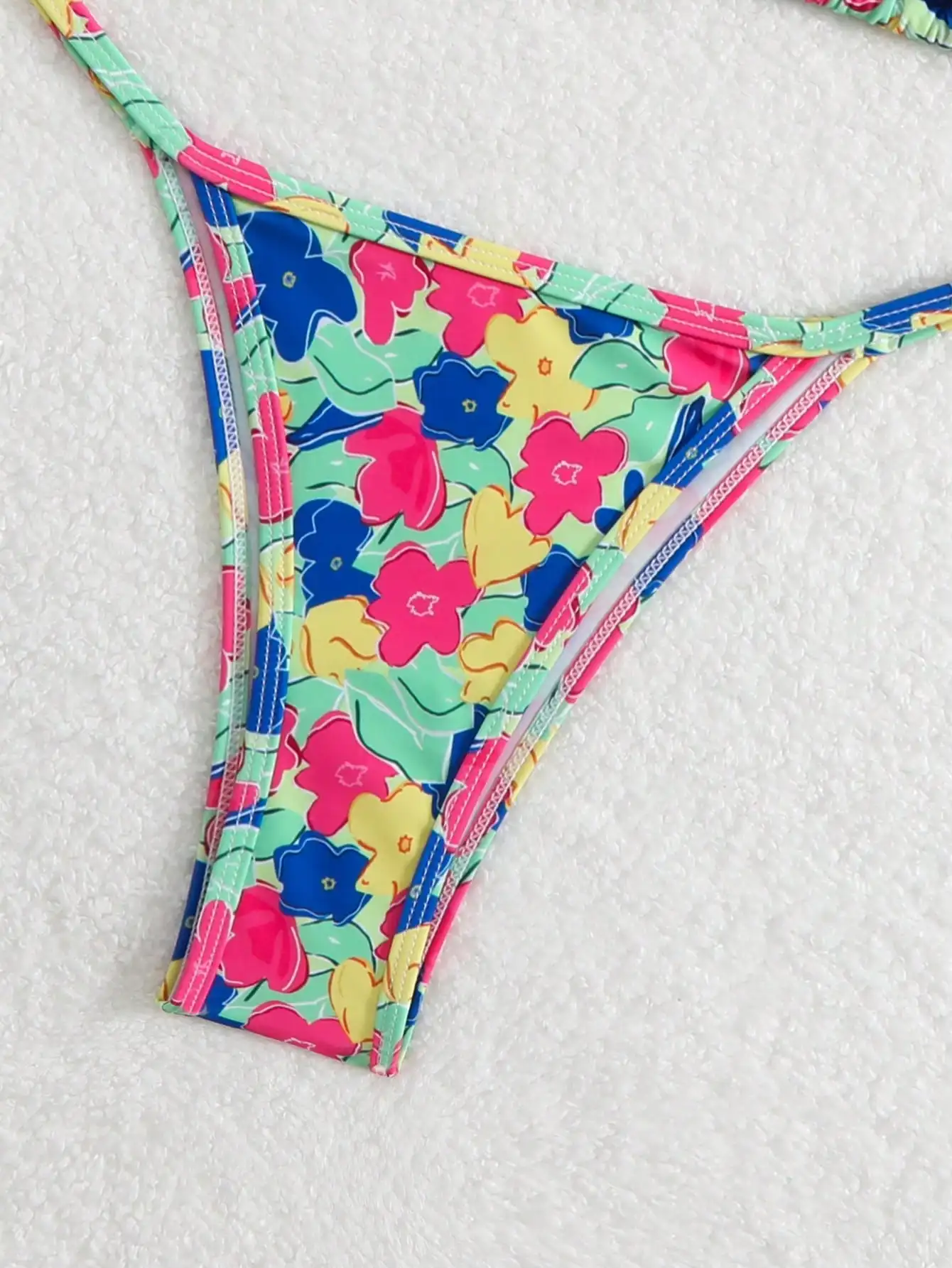 Sexy Solid Color Drawstring Hollow One-Piece Swimsuit European American Style for Vacation Party Fashionable Casual Swimwear