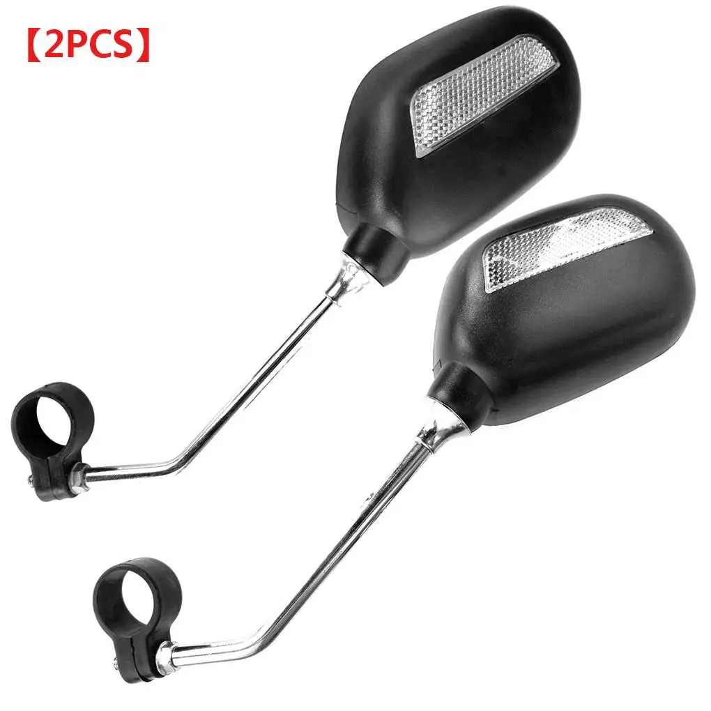 1 Pair Bike Rear MirrorsAdjustable Left Right Mirrors Riding Handlebar Mount Rearview Safety Mirror for Mountain Road Bicycle