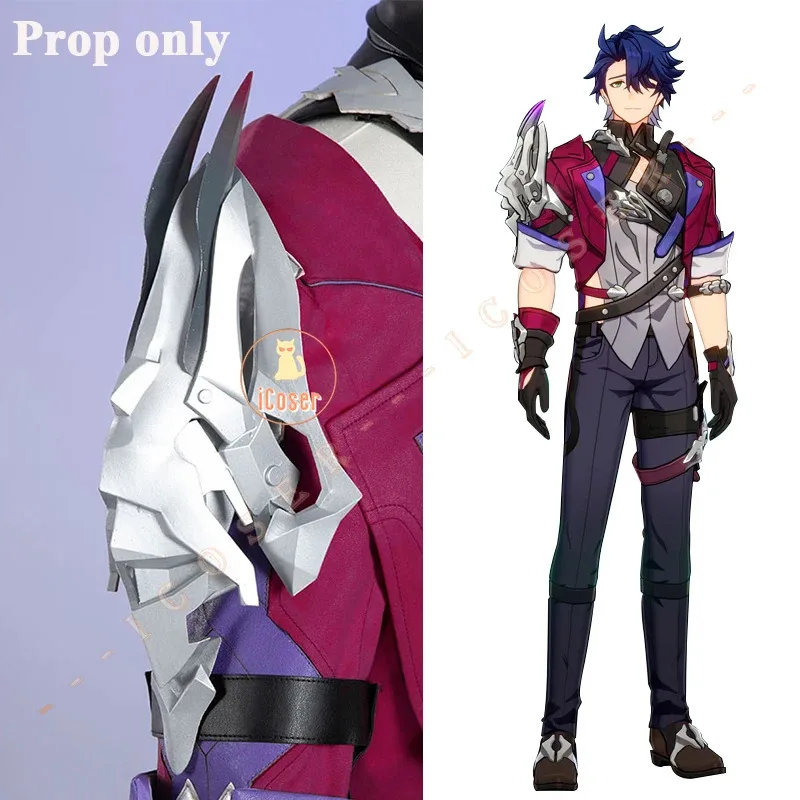 Sampo Koski Cosplay Costume Wig Honkai Star Rail Game Uniform Earrings Underworld Belobog Wildfire Mercenary Halloween Men Women