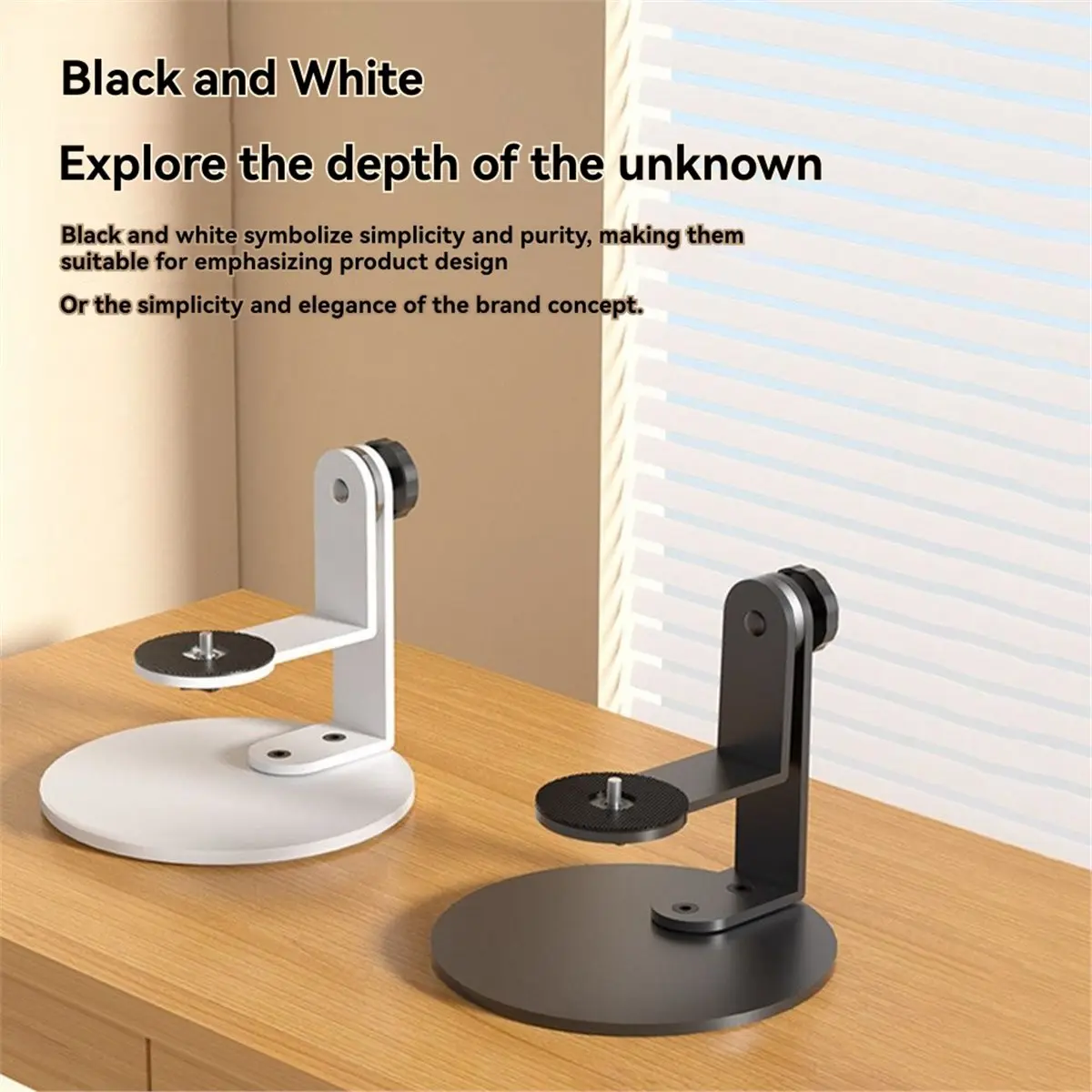 A86G NEW Desktop Projector Holder Small Projector Countertop Stand with 360°Rotation for LCD/DLP Video Project