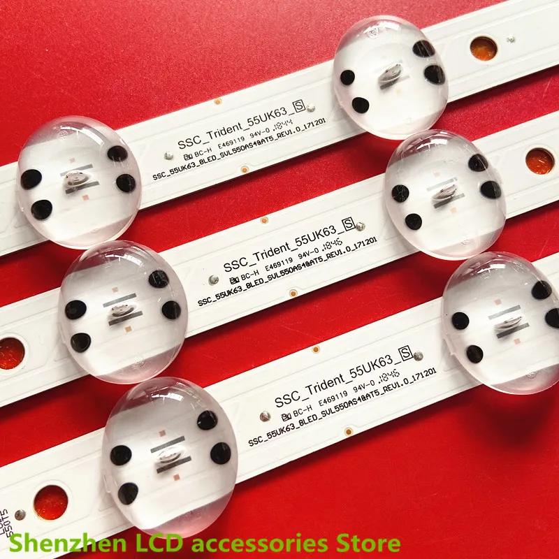 Đèn LED Thanh Cho LG 55UK6450 55UK6360PSF 55UK6360 55UK6470PLC 55uk6200pue 55UK6300 SSC_TRIDENT_55UK63_S SVL550AS48AT5 8LED(6V) 598Mm
