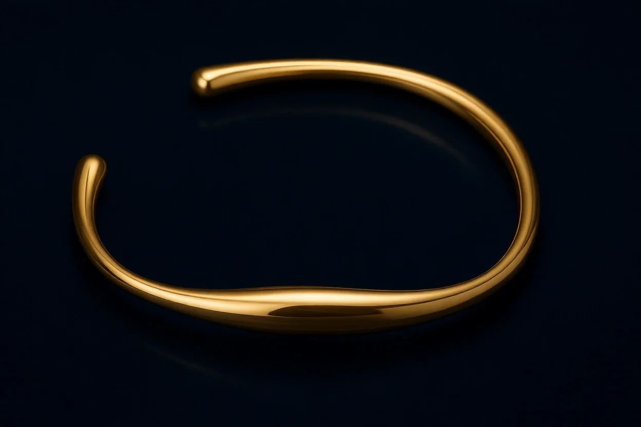 

Золотые браслеты-капли для женщин, регулируемые, с покрытием из 18-каратного золота, массивные, открытые, минималистичные, толстые украшения для запястья