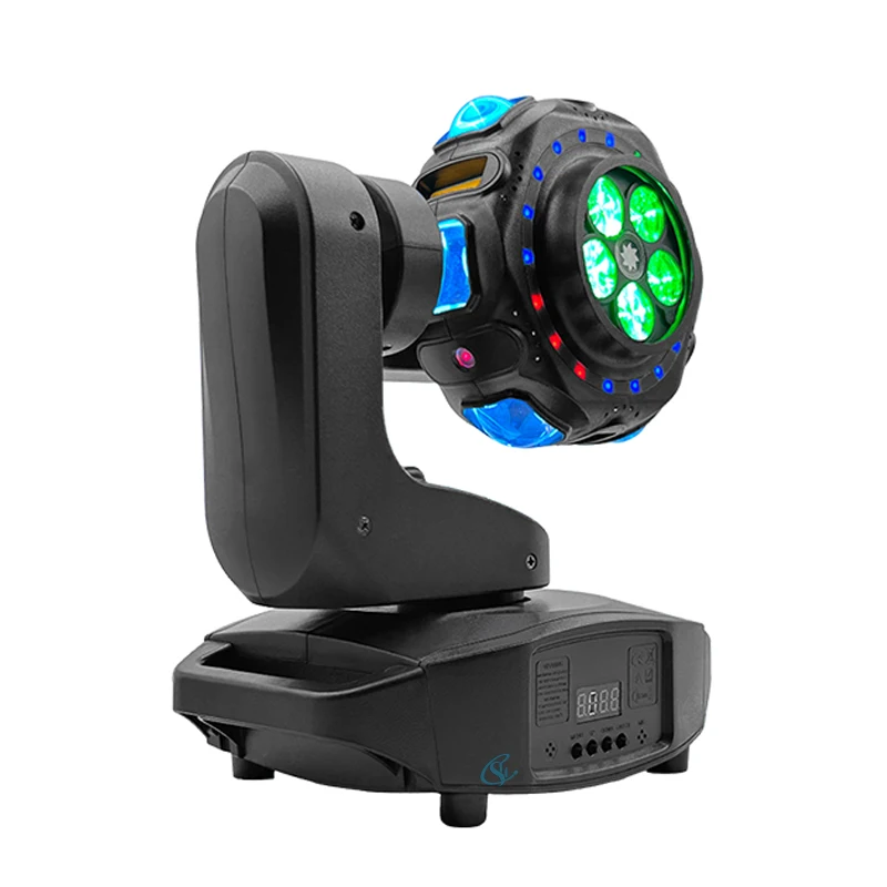 120W Professional Stage Effect Lights DMX512 Sound-Activated Disco Light Single Arm Rotating Moving Head DJ Party Festival Lamp view 4