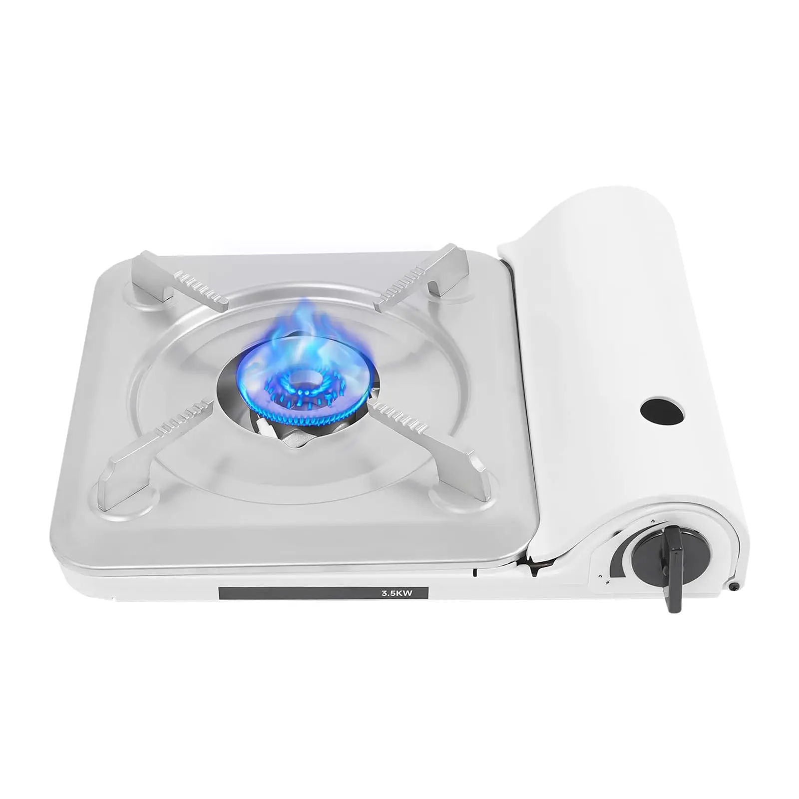 

Butane Camping Stove, Portable Camping Stove, 3500W Camping Stove with Portable Case, for Patio, Camping, Travel (White)