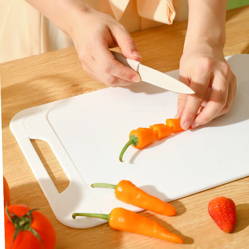 1/4pc Household Classification Cutting Board Simple and Thick PP Grinding Doublesided Multifunctional Kitchen Cutting Board Set