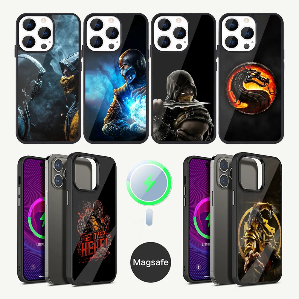 Mortal K-Kombat S-Subzero Phone Case For iPhone 16,15,14,13,12,11,Plus,Pro,Max Mini Magsafe Magnetic Wireless Charging