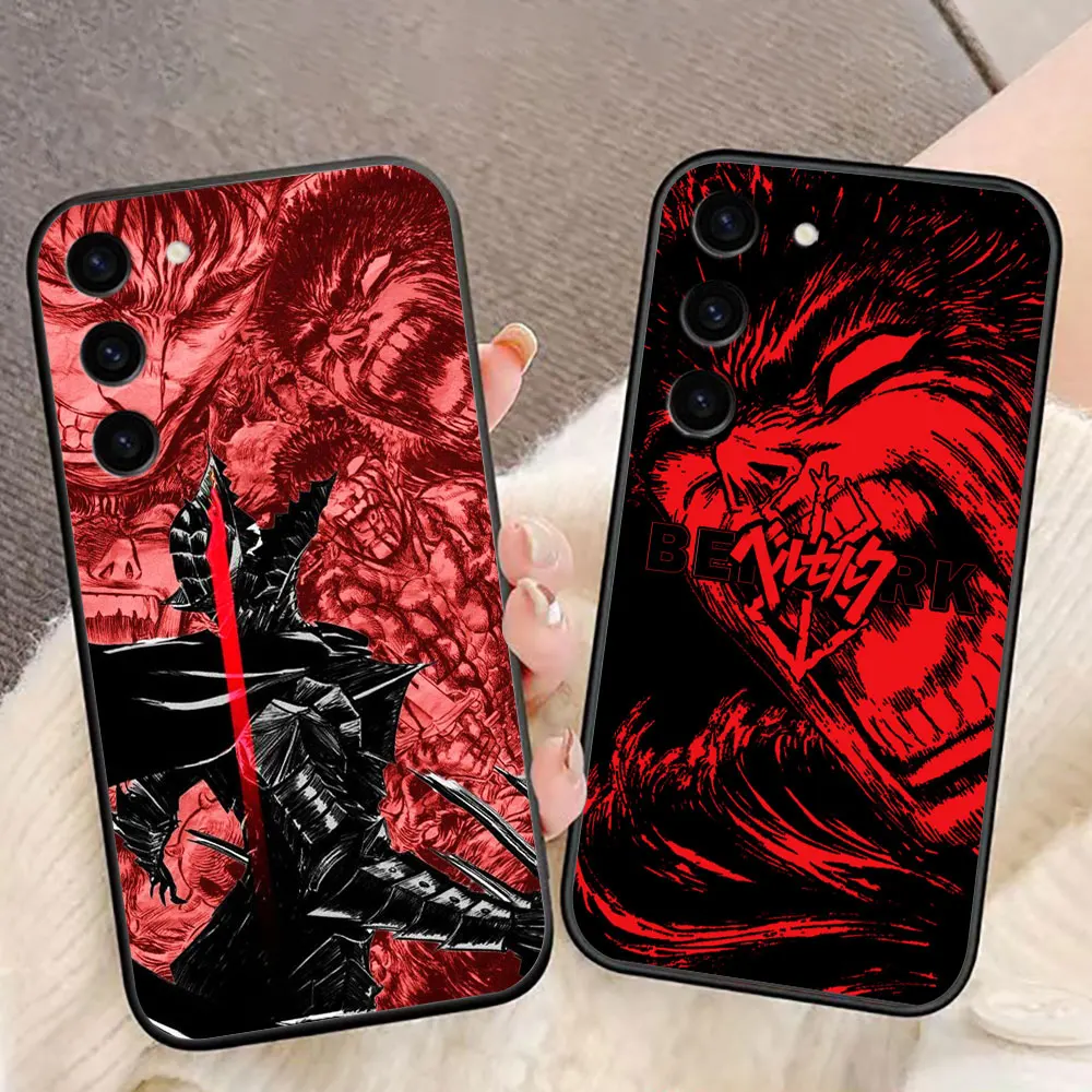 Anime b-Berserk g-Guts Badass Cover Phone Case For Samsung Galaxy S26 S25 S24 S23 S22 S21 S20 FE S10 Ultra Plus Case Funda Shell