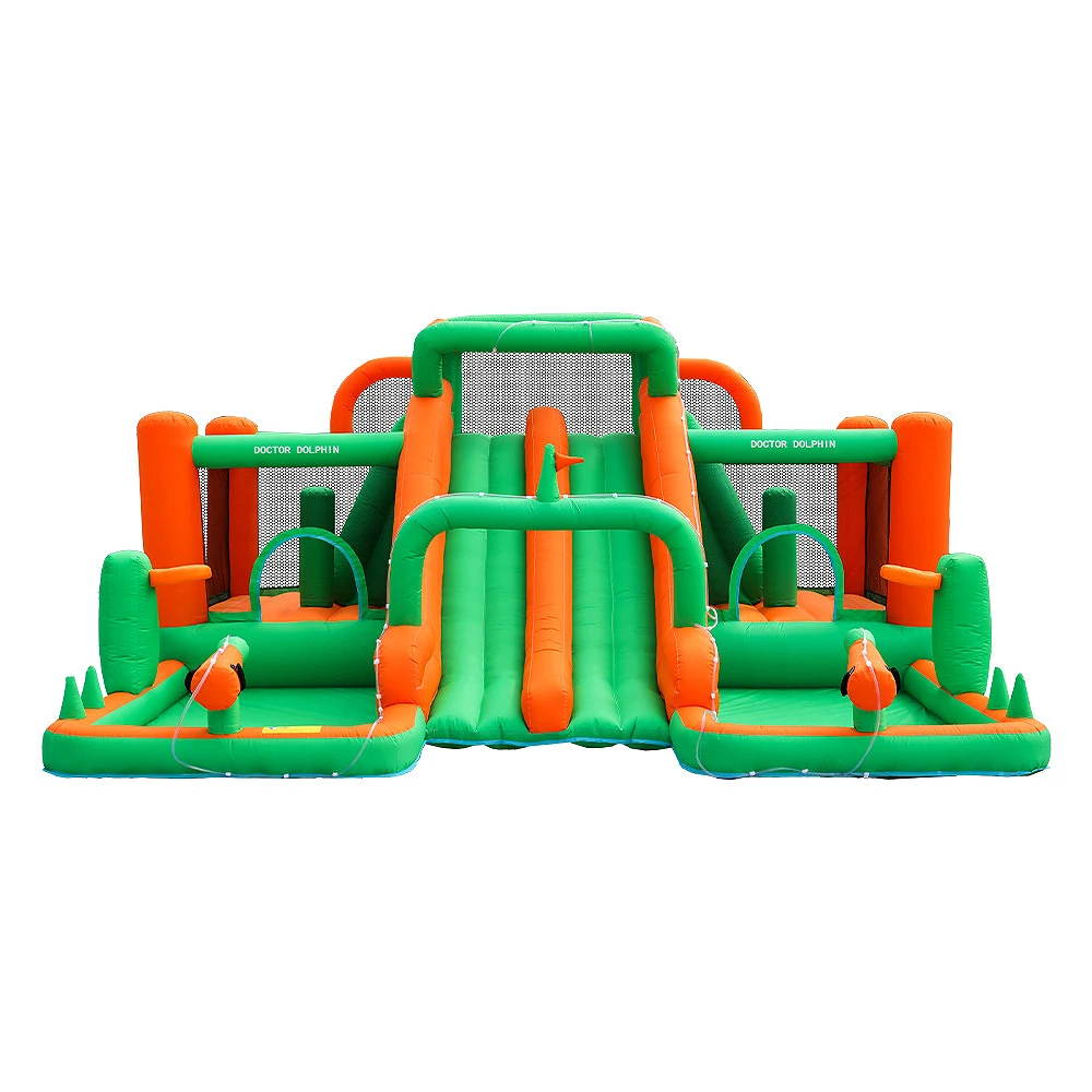 Children's water slide jumping bounce house bouncing castle inflatable castle high quality free shipping