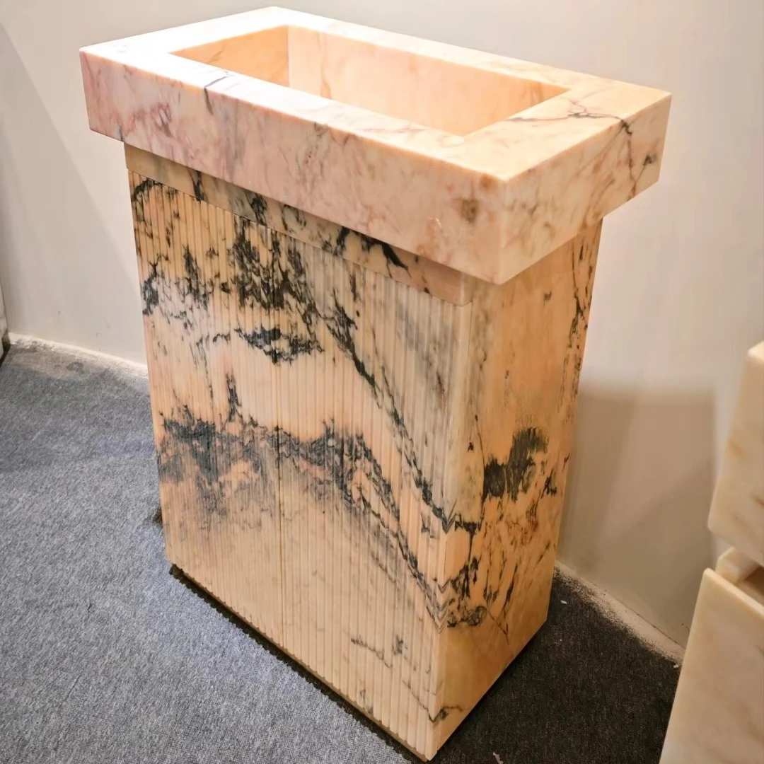 Pink Marble Bathroom Cabinets Luxury Statues Grey Pink Dressers Countertops Bathroom Storage Furniture