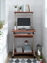 Computer Desk Desktop Home Mini Removable Shelf Desk Bedroom Simple Table 70cm