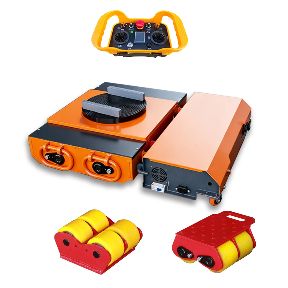 Electric Machine Skate, Motorized Equipment Mover, Remote Control Equipment Transporter Trolley, Cargo Roller for Machine Mover
