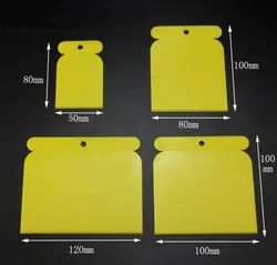 plastic 4pcs Scraper Set Home yellow Floor Easy Clean Spatula Putty Wall Construction tool